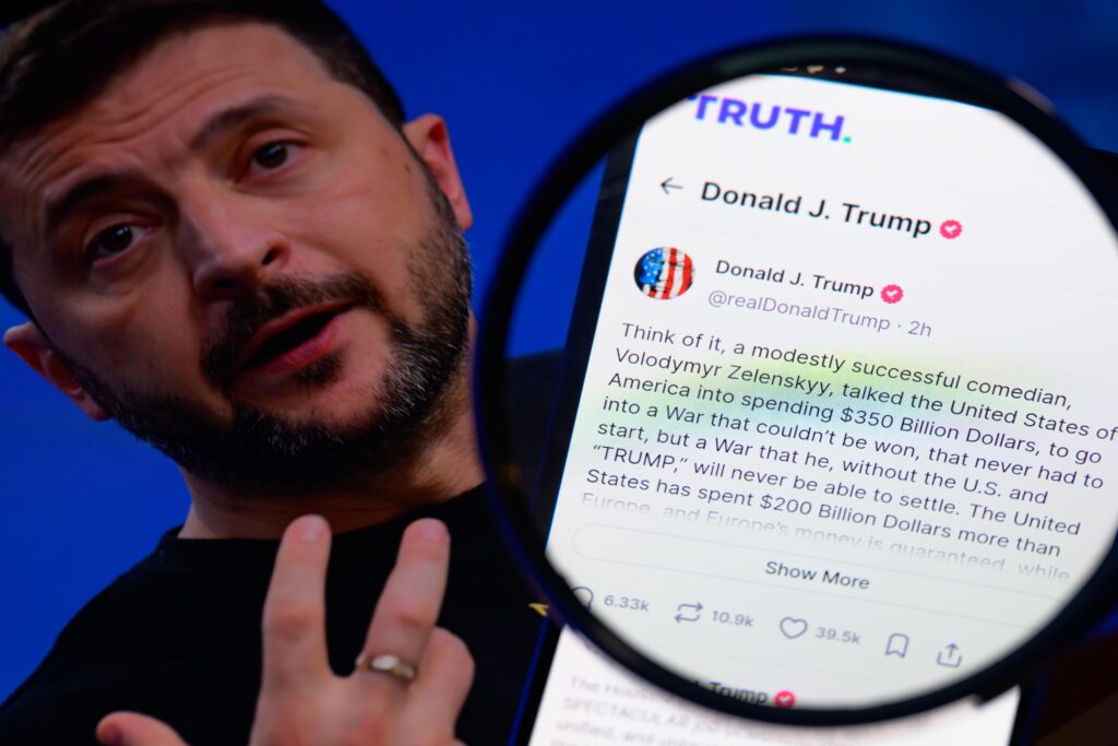 trumps lob für russland trifft auf selenskyjs standhafte haltung – einblick in die aktuellen politischen spannungen.